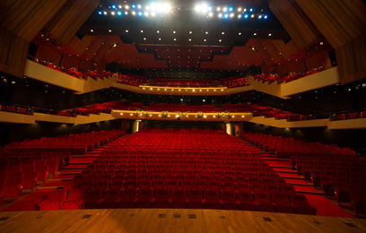 The auditorium of the Grand Theatre (view from the stage) 
